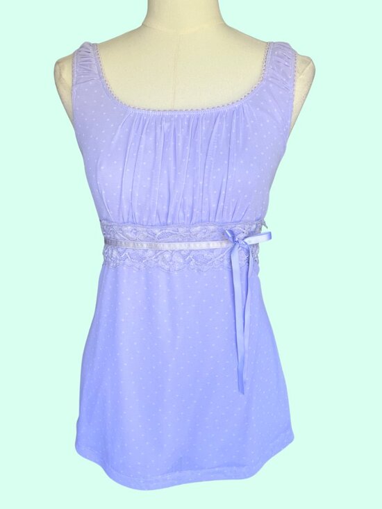Maurices Other - Y2K Lavender Lace Empire Waist Tank